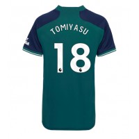 Dres Arsenal Takehiro Tomiyasu #18 Rezervni za Žensko 2023-24 Kratak Rukav